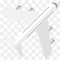 白色简约飞机