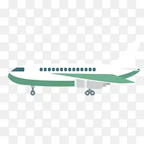 绿色飞机客机航空
