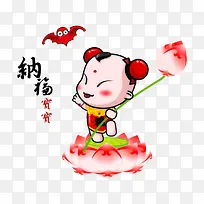 新春纳福宝宝手绘