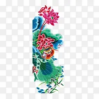 中国风手绘花