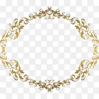金色树藤框架