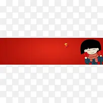 淘宝轮播背景海报banner  通用简约