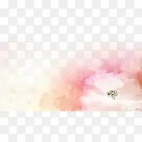 唯美浪漫粉色花朵素材图