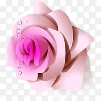 水珠唯美粉色花朵