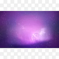 紫色发光星空海报