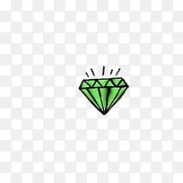 绿色闪亮钻石
