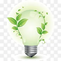 灯泡 绿色能源 创意图案 发光