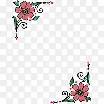 花形边框