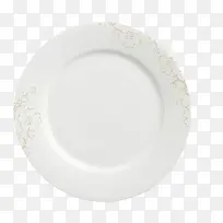 白色花纹餐盘