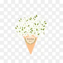 一束白色小花