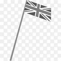黑色手绘英国国旗