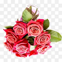 高清粉色玫瑰装饰花束