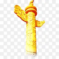 金色中国风建筑物