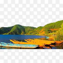 四川泸沽湖风景图
