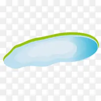 卡通湖水