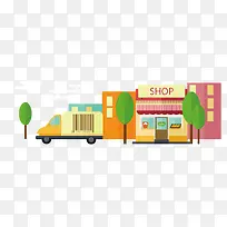 矢量商店购物