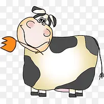 卡通奶牛