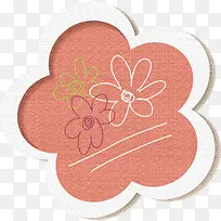 花朵文字框