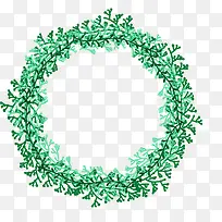 绿叶植物圆环