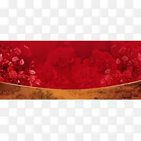 红色牡丹花背景