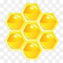 金色健康的蜜蜂蜂巢