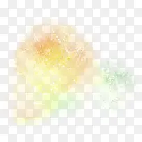 黄色绿叶烟花