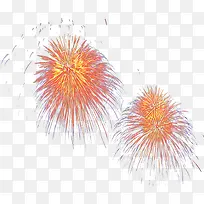 燃放烟花效果礼花