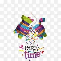 矢量手绘party装饰