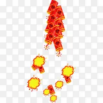 燃放的爆竹png素材
