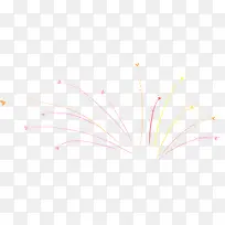 手绘彩色放射烟花造型
