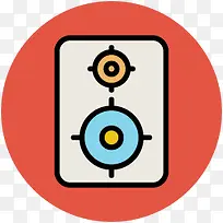 音符卡通乐符矢量图