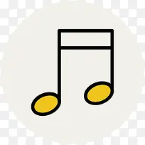 音符素材卡通乐符图片