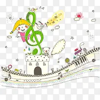 音符  音乐  乐谱 文艺 才