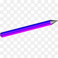 倾斜的蓝色紫色铅笔招聘素材