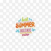 summer夏日时光文字装饰