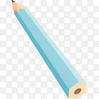 蓝色铅笔英语学习图片
