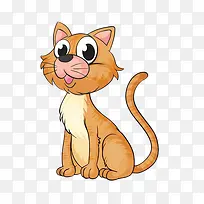 棕色小花猫