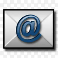 蓝灰水晶质感全套系统图标email