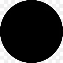 圆形的黑色几何形图标
