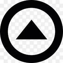 三角形内圆图标