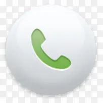 绿色圆形电话图标