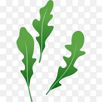绿色卡通植物