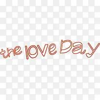 the   love   day   婚庆艺术字图片