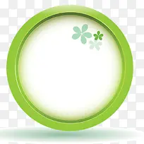 绿色圆环背景装饰