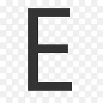 大写字母E icon