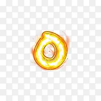 荧光棒字母o