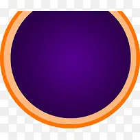 紫色圆形标签