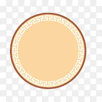 矢量传统中式圆形边框PNG图片