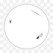 黑色边框创意圆形标签