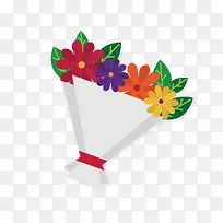 矢量花朵花束
